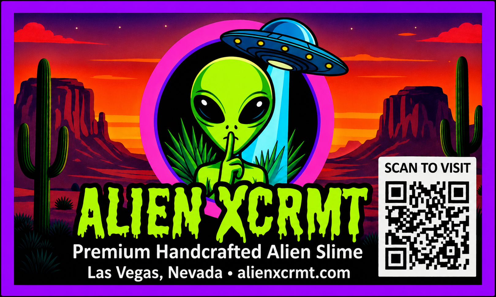 Alien XCRMT — Premium Handcrafted Alien Slime, Las Vegas Nevada